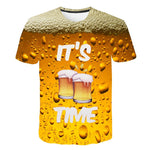 Beer Short-sleeved 3d T- shirt