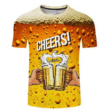 Beer Short-sleeved 3d T- shirt