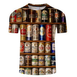 Beer Short-sleeved 3d T- shirt