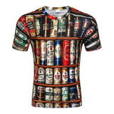 Cans of Beer 3D Printed T-Shirts