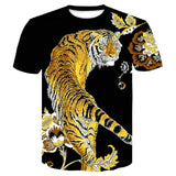 Black Tiger Funny T Shirts