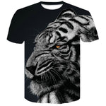Wolf/tiger  3d Print T-shirt