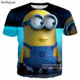 Cartoon Wearing Jeans Cute Minions 3D Print T shirt