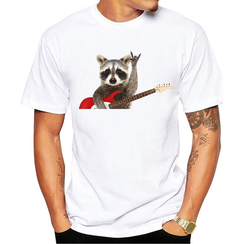 y Raccoon Design Men T-Shirt