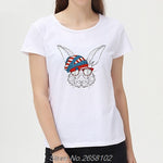 Flag Cap Raccoon/Owl/Wolf  Women T Shirt