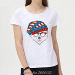 Flag Cap Raccoon/Owl/Wolf  Women T Shirt