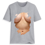 Women 3D Big Boobs Sexy T-shirts