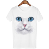 3D Tops Harajuku Cat T shirt Women