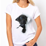 Cute Cane Corso Dog  3d Women  T-shirt