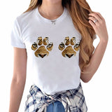 Big Boobs Sexy Stomach Pack Abs Print Women's T-shirt