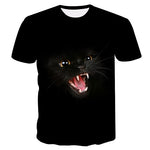 Cool 3d Cat Print T-shirts