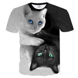 Off White Cat PrintWomen T-shirt