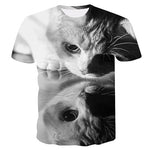 Off White Cat PrintWomen T-shirt