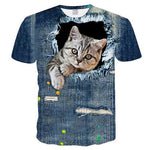 Off White Cat PrintWomen T-shirt