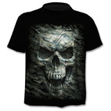 ChangefulVariegated Casual men's 3D printing T-shirt