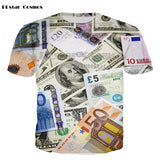 Dollars 3d T-shirt