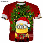 Cartoon Cute Minions Banana 3D Print T shirt