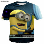Cartoon Cute Minions Banana 3D Print T shirt