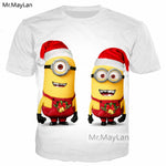 Cartoon Cute Minions Banana 3D Print T shirt