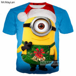 Cartoon Cute Minions Banana 3D Print T shirt