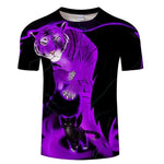 Black Cat 3D Print Women T- shirt