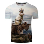Black Cat 3D Print Women T- shirt