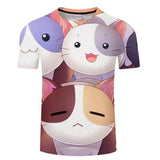 Women Funny Cat  3d T-shirt