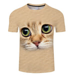 Women Funny Cat  3d T-shirt