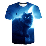 3D Print Animal Cute Cat Funny T Shirts