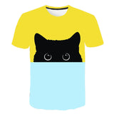 3D Print Animal Cute Cat Funny T Shirts