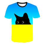 3D Print Animal Cute Cat Funny T Shirts