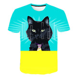 3D Print Animal Cute Cat Funny T Shirts