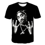 Tupac 3d Print Hip hop T shirts