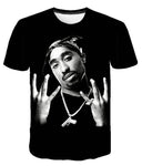 Tupac 3d Print Hip hop T shirts