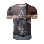 3d Cat Animal Casual T-shirt