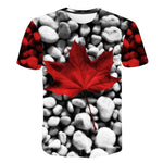 Creative Maple Leaf 3d Print  T-shirt