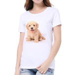 Women 3D cat Print Soft Women T-Shirt