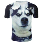 3D Dog Printing Men Tshirt